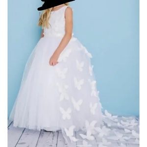 Flower Girl Dress- Size 2T with Detachable Train